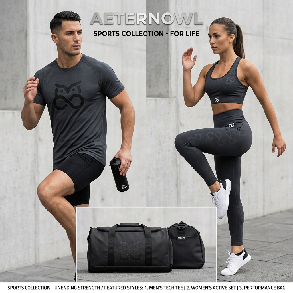 Aeternowl Herren Tech Tee